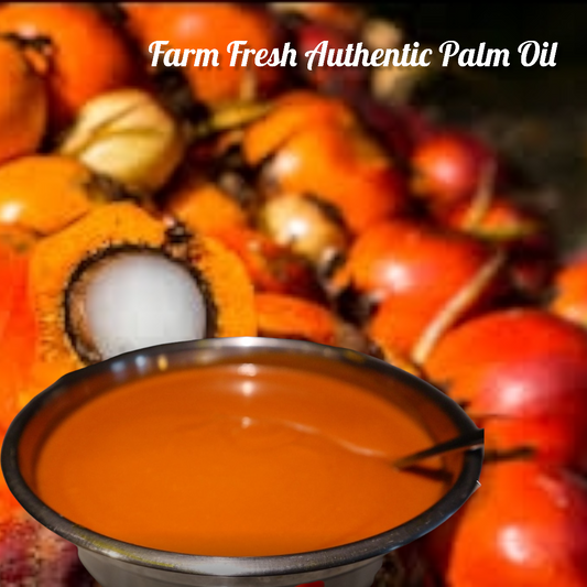 Paquet d'huile de palme, de graines de caroube, de poivre du Cameroun et d'ogbono