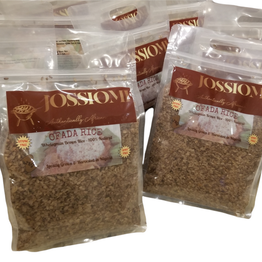 Wholegrain Ofada Brown and Creamy White Rice - Stone & Dirt Free  - 100% Natural